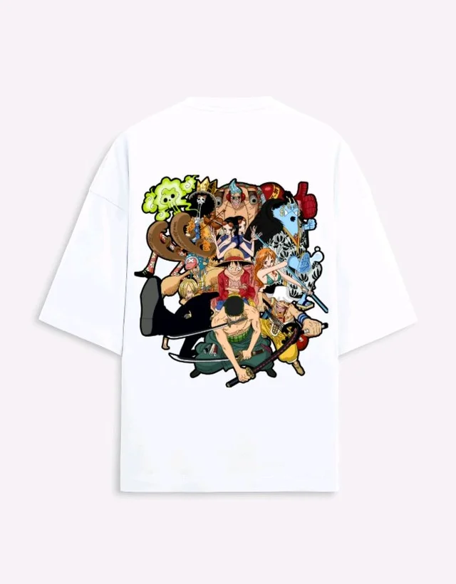 One Piece Oversized T-SHIRT - XS, White