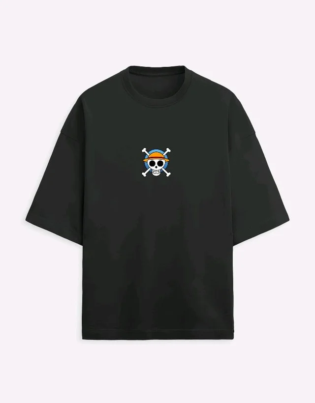 One Piece Oversized T-SHIRT - XL, Black