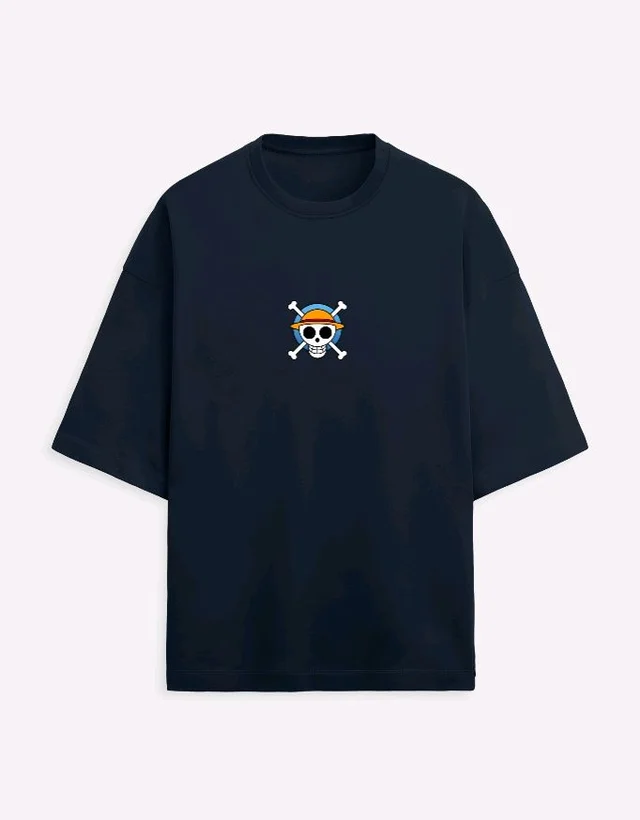 One Piece Oversized T-SHIRT - XL, Navy Blue