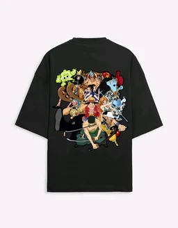 One Piece Oversized T-SHIRT - XXL, Black