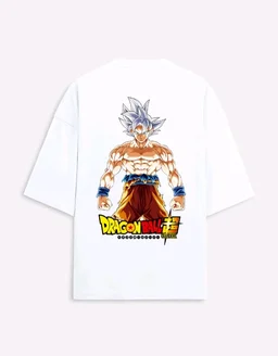 Goku Ultra Instinct Oversized Tee - L, White