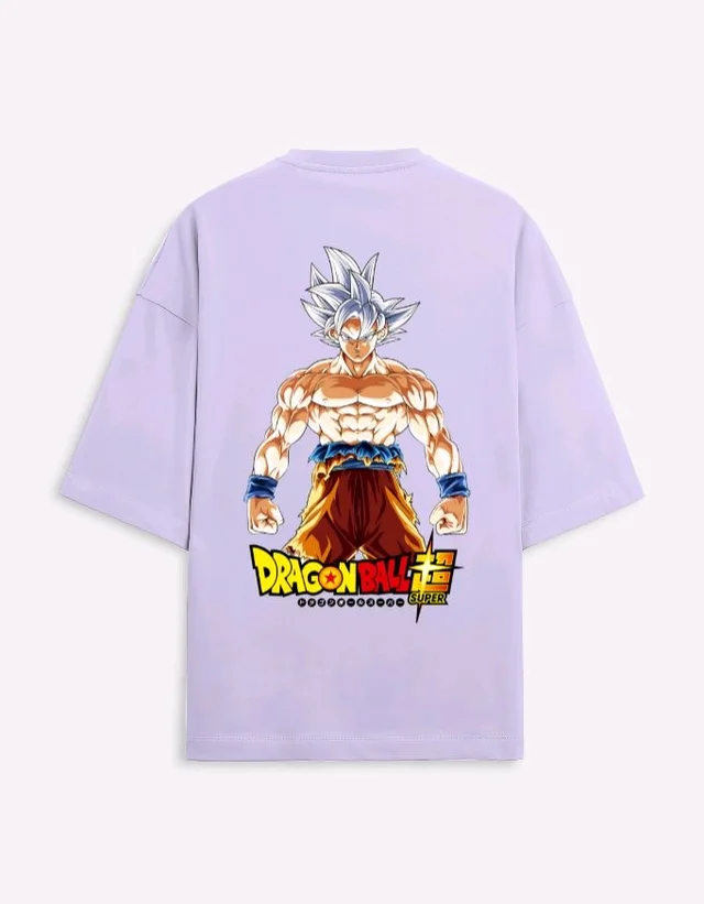 Goku Ultra Instinct Oversized Tee - L, Lavender