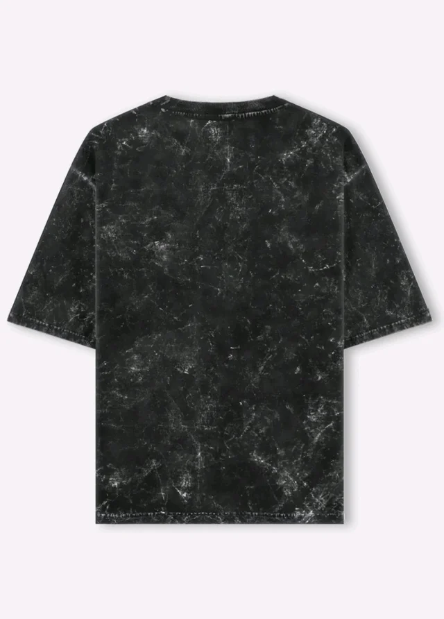 Saturo Gojo Acid Wash Oversized T-shirt - M