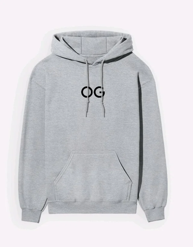OG Dragon Reign Hoodie - XS, Grey Melange