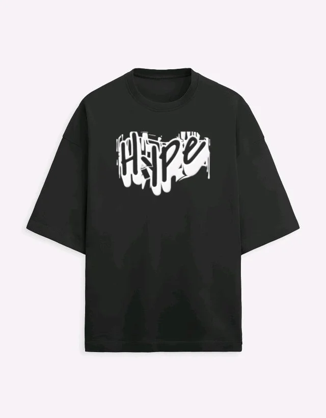 OG Hype 3D Puff Print Tee - XLL, Black