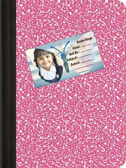 Ayodhara Personalized Photo Name Sticker for kids | Custom Labels for Notebooks