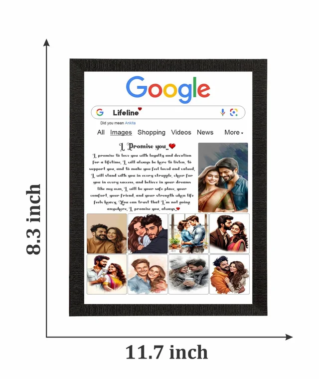 Avail Customized photo frame for wife | 22x30cm