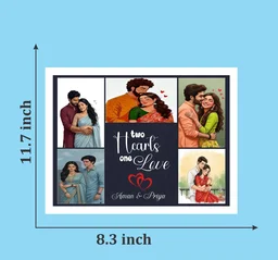 Avail Customized Couple Photo Frame - 22x30cm