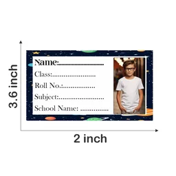 Ayodhara Customized Photo Name Slip Sticker | Pack of 60
