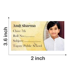Ayodhara Name Slip Sticker | Personalized Photo Name Sticker - Pack of 60