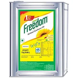 Freedom Refined Sunflower Oil, 15 kg Tin