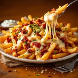 Chicken Cheese Loaded Fries | Waffle Theory