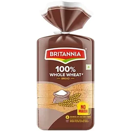 Britannia Whole Wheat Bread, 400 g Pouch