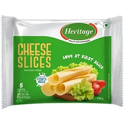 Heritage Cheese Slices, 100 g Pouch