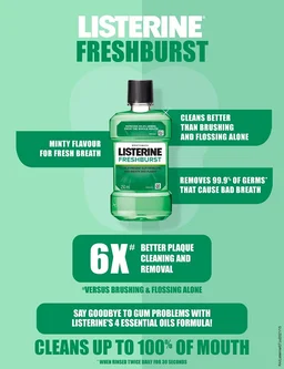 Listerine Fresh Burst Mouthwash-500ml