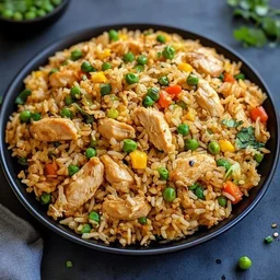 Double Egg Chicken Fried Rice | Tasty Food Court