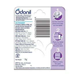 Odonil Bathroom Air Freshener Blocks – Lavender Meadows - 48g