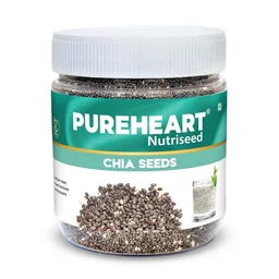 Pureheart Raw Chia Seeds 230 gm| Chia Seeds for Weight Management | Rich in Calcium, Protein, Fiber, Omega-3 and Antioxidant