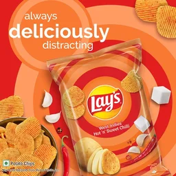 Lay's Potato Chips, Hot 'n' Sweet Chilli Pouch-40g| SK1