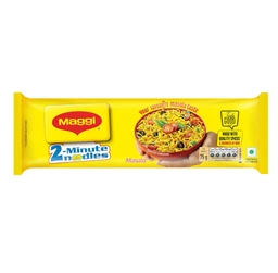 MAGGI 2-Minute Instant Noodles, Masala Noodles With Goodness Of Iron, M, pack of 8 (560g Pouch)