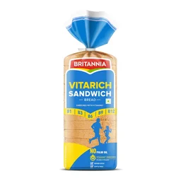 Britannia Vitarich Sandwich White Bread 800 g