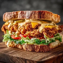 CHICKEN CHEESE SANDWICH | WAFFLE THEORY
