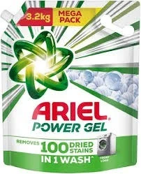 ARIEL DRIED STAINS POWER GEL WASH 3KG FRONT LOAD