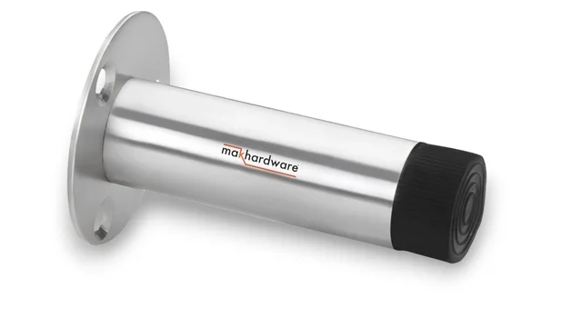 MAK HARDWARE Stainless Steel Door Stopper Back Door Silencer Stop & Door Stop Bumper with Rubber Pad - 2inch