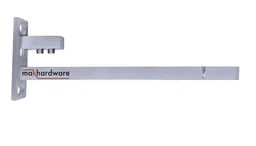 MAK HARDWARE Stainless Steel Glass Shelf Bracket F Type Square F BRACKET Shelf Bracket 4'' (Adjustable) - 4 inch. ADJUSTABLE