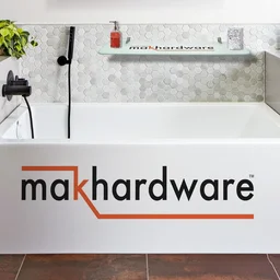 MAK HARDWARE Stainless Steel Glass Shelf Bracket F Type Square F BRACKET Shelf Bracket 6'' (Adjustable) - 6 inch. Adjustable