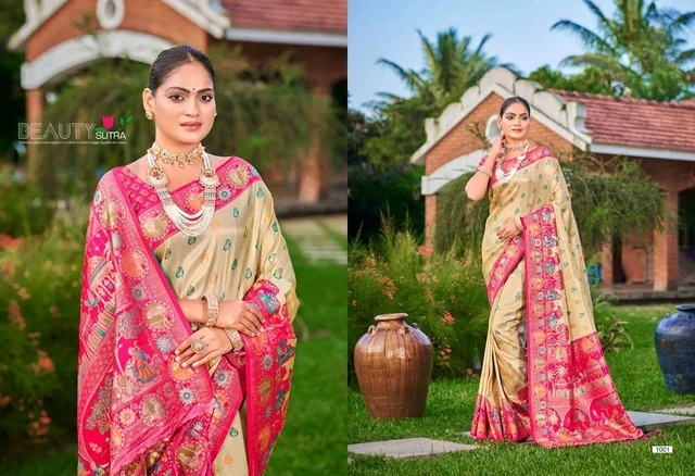 BUNAWAT KAPILA Silk Zari Weaving Embroidered Saree