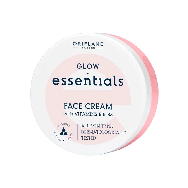 Essentials face cream with vitamins E and B3