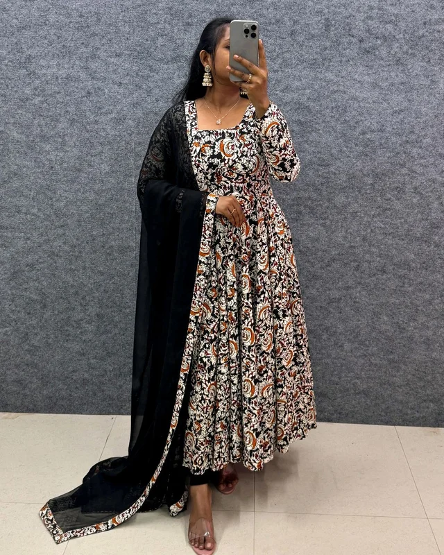 Kalamkari Maxi - L(40), Black