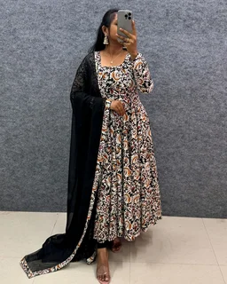 Kalamkari Maxi - XL(42), Black