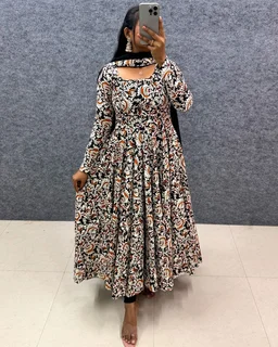 Kalamkari Maxi - 2XL(44), Black