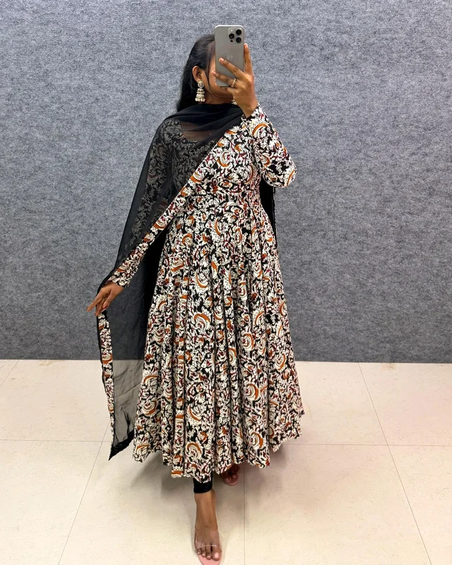 Kalamkari Maxi - 3XL(46), Black