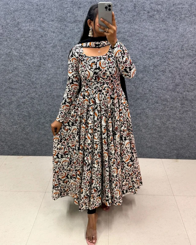 Kalamkari Maxi - 3XL(46), Black
