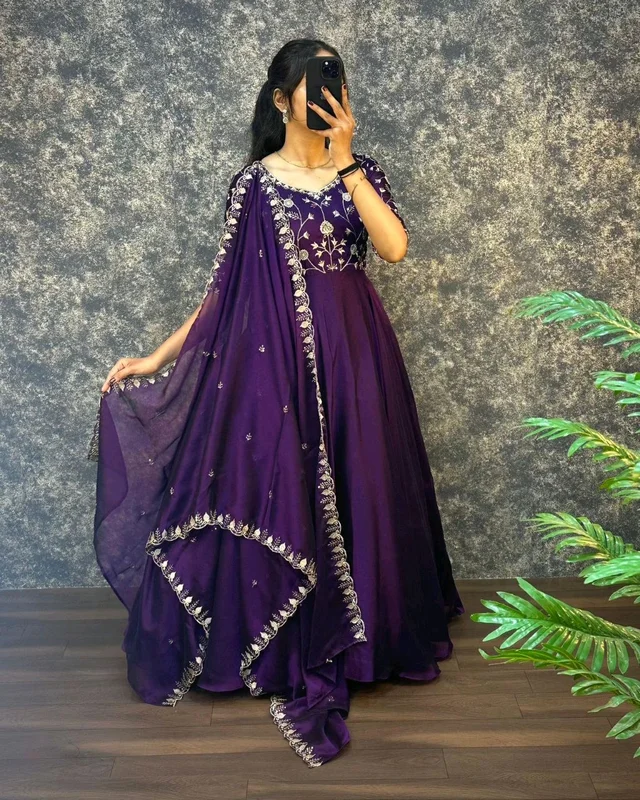 Neha - 3XL, Purple