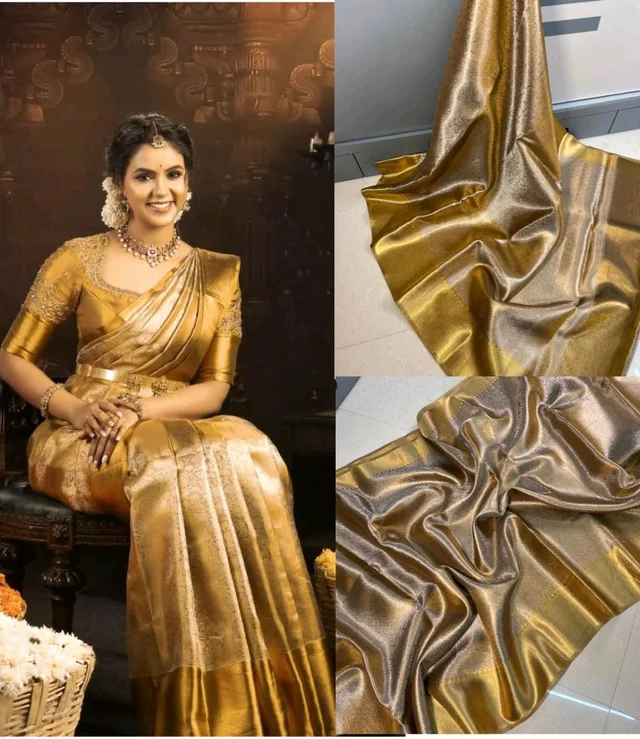 Thangapon Saree Gold Vibrant