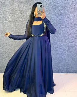 BRINDA - L, Navy Blue