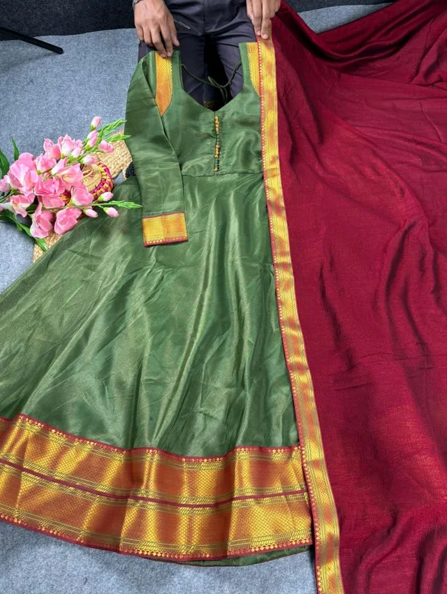 Mullai - 4XL(48), Mehandi Green