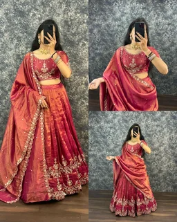 Kanmani - Free Size (M to 2XL), Rust Orange
