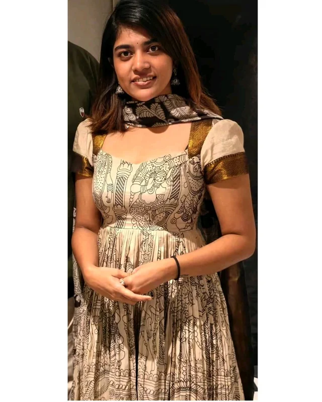 Ritu Choudhary–Inspired Kalamkari Anarkali Set - M