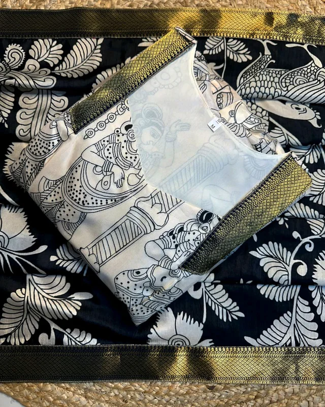 Ritu Choudhary–Inspired Kalamkari Anarkali Set - M