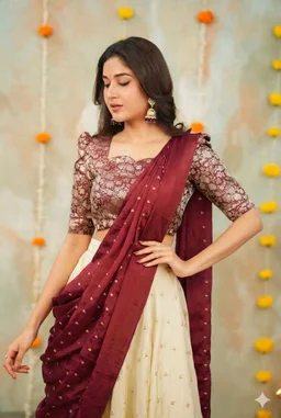 MANASA Royal Designer Lehenga Set - M