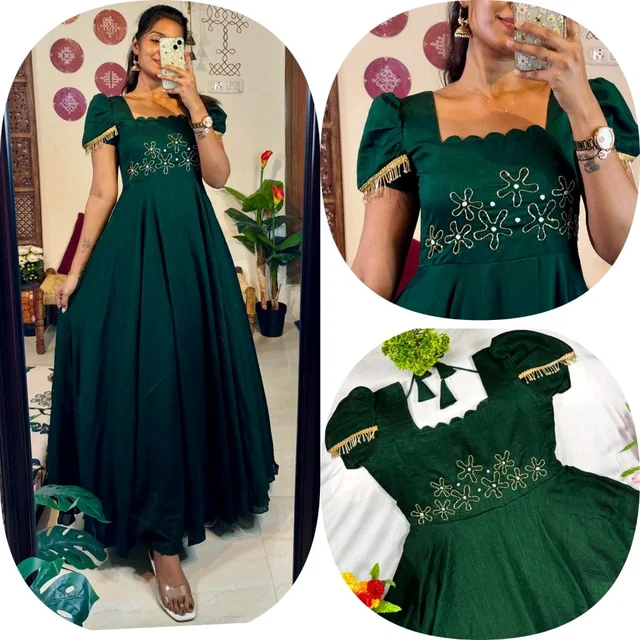 Nandhini - S, Bottle Green