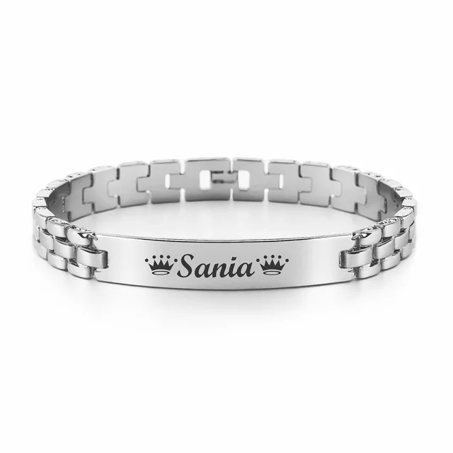 Personalized Stainless steel  Anti-Tarnish Bracelet with Name