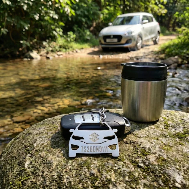 Personalised name metal Car keychain