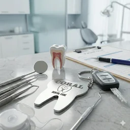 Personalised name metal Dental_doctor keychain