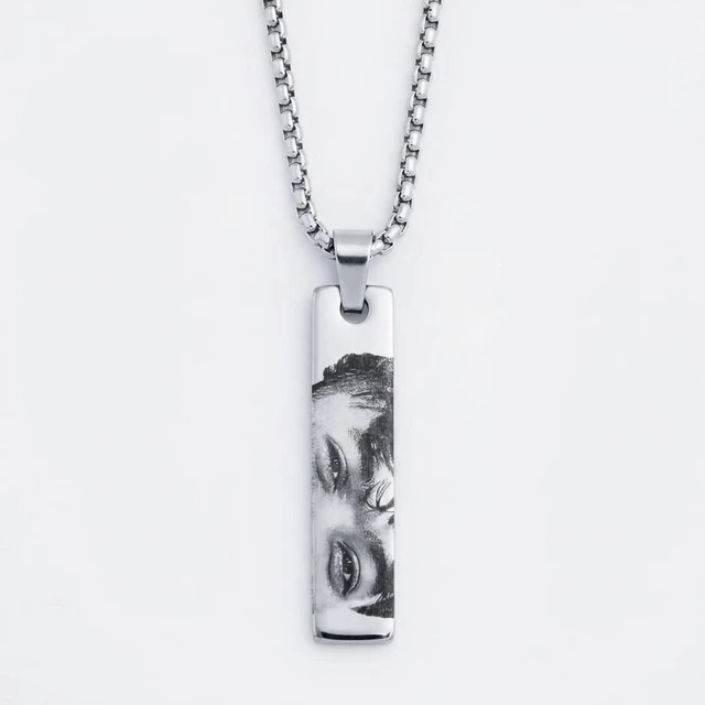 Personalised Eye Engraved Pendant -Unisex